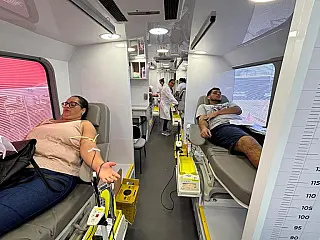 Unidade móvel do Hemosul coleta 273 bolsas em Ribas do Rio Pardo