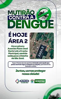 Vicentina realiza Mutirão de Limpeza contra a Dengue até 3 de fevereiro