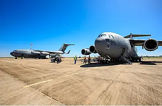 FAB utiliza aeroporto de Bonito para treinamento com participação da Guarda Aérea de Nova York
