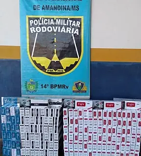 PMR apreende contrabando de cigarro em Amandina