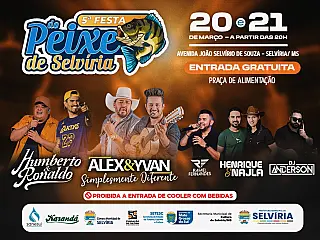 Humberto e Ronaldo e Alex e Yvan são destaques da 5ª Festa do Peixe