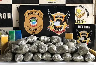 Droga avaliada em mais de R$ 80 mil é apreendida na MS-156