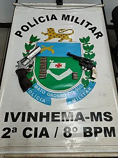Duas prisões em Ivinhema por Porte ilegal de arma de fogo e adulteração de veículo automotor