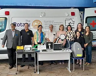 Rotary Club doa ambulância e equipamentos ao Hospital Municipal de Ivinhema