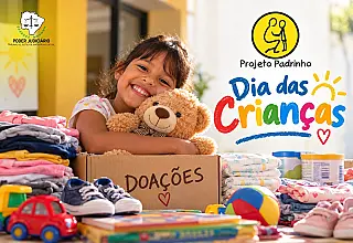 Projeto Padrinho arrecada doações para o Dia das Crianças
