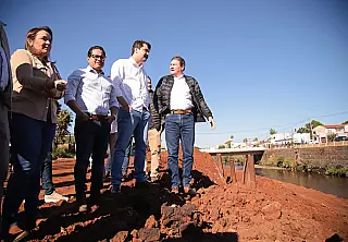 Vereadores vistoriam obras na Avenida Ernesto Geisel
