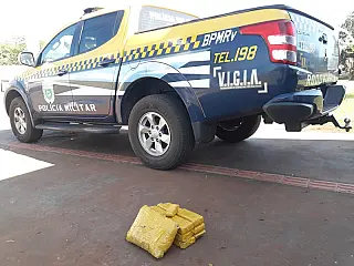 Polícia Militar Rodoviária apreende carga de maconha na MS-162 em Sidrolândia
