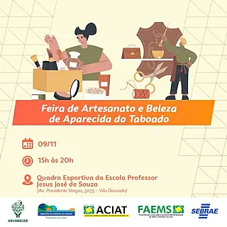 Projeto Geração de Renda promove serviços de beleza e artesanato em Aparecida do Taboado