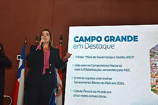 Adriane Lopes participa de encontro para discutir traçado da Rota Bioceânica