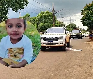 Menina de 2 anos morre após atropelamento