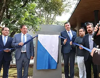 Gerson Claro e Riedel inauguram estacionamento vertical inédito da ALEMS