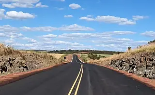 Pavimentação de rodovias no sudoeste de MS