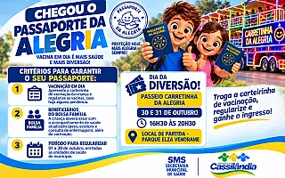 Passaporte da Alegria incentiva vacinação infantil