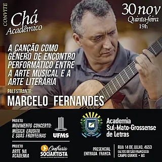 Artes literária e musical são temas da Roda Acadêmica do mês de novembro da ASL