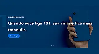 Violência Doméstica Disque 181 e denuncie
