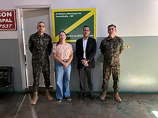 Visita técnica da 9ª Região Militar  na Junta  Militar de Cassilândia