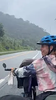 Cicloviajante CicloThor passa por Aparecida do Taboado durante expedição pelo Brasil