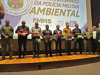 Coronel David parabeniza 38 anos da PMA e destaca combate a incêndios no Pantanal