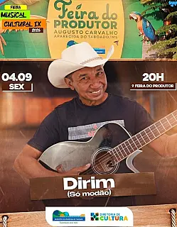 Feira do Produtor terá noite de modão nesta sexta-feira.