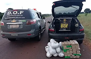DOF apreende veiculo com Maconha e Skank e causam 175 mil reais de prejuízo para o crime