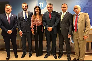Deputado Evander Vendramini participa de reunião em Brasília