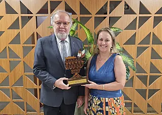 Corregedor-geral do TJMS é homenageado na abertura do Abril Indígena 2026