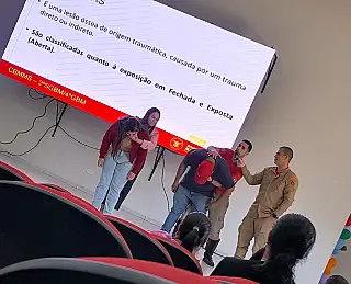 Profissionais da saúde de Coronel Sapucaia recebem treinamento de Primeiros Socorros