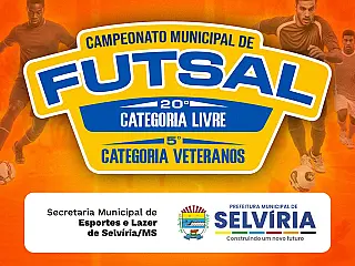Campeonatos Municipais de Futsal de Selvíria movimentaram a semana com novos jogos