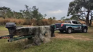 PMA do Parque do Ivinhema surpreende pescador em área proibida