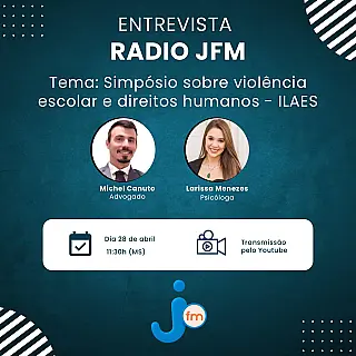 Advogado e psicóloga falam sobre violência escolar em entrevista na Jota FM