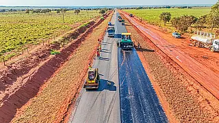Pavimentaçâo da MS-444 Avança em Selviria