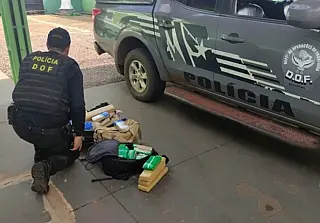 DOF prende foragido da Justiça e apreende drogas, arma de fogo e munições