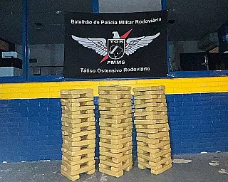 Homem é preso com quase 100 quilos de maconha na MS-289, em Amambai