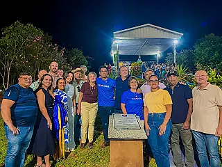 Glória de Dourados inaugura passarela e nova iluminação no monumento de Nossa Senhora Aparecida