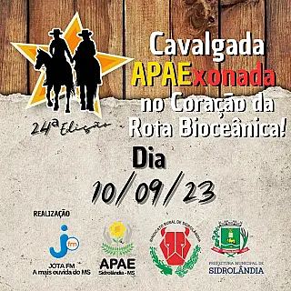 Vem ai a Cavalgada APAExonada do Coração na Rota Bioceânica