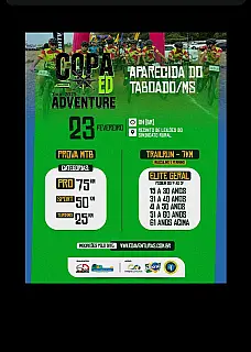 Aparecida do Taboado sediará Copa ED Adventure