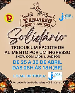 Taboadão Solidário une música e generosidade em ação beneficente