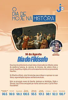 O Dia do Filósofo é comemorado anualmente em 16 de agosto no Brasil