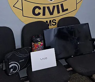 Polícia identifica adolescentes por furto e vandalismo em escola de Terenos