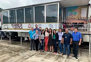 Carreta da Justiça atende 383 pessoas na volta do serviço em 2020