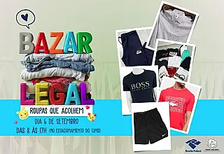 Bazar solidário no TJMS vende 30 mil peças de roupas de grife