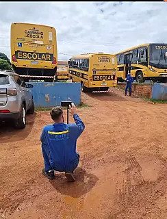 Frota escolar de Coronel Sapucaia é aprovada em vistoria técnica