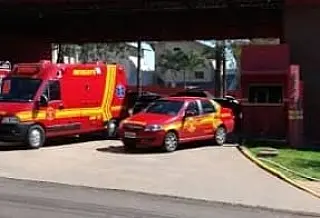 Mulher é socorrida após acidente próximo ao trevo