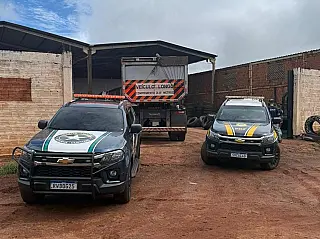 PRF e Receita Federal apreendem carga de pneus estrangeiros em Campo Grande