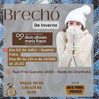 Dom Afonso Maria Fusco realiza Brechó de Inverno com roupas de frio