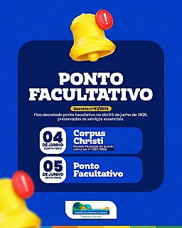 Câmara Municipal suspendeu atendimento durante feriado de Corpus Christi em Aparecida do Taboado