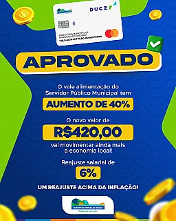 Servidores municipais de Aparecida do Taboado recebem reajuste salarial