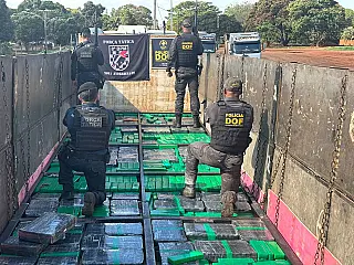 A ocorrência teve início durante uma operação realizada pelo DOF na MS-141, em Ivinhema
