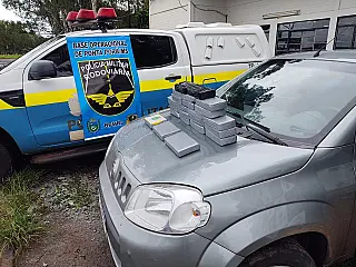 Polícia Militar Rodoviária prende drogas em carro na região do Assentamento Itamarati