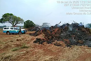 PMA autua infratora por incêndio em sua chácara no município